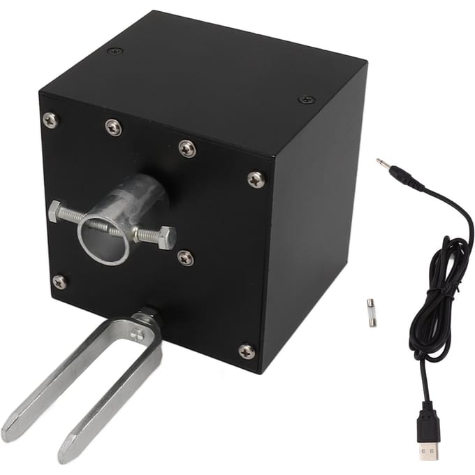 Aluminium Grillmotor met Hoog Koppel 70KG Belasting Dubbel Doel Grillmotor met 1,5m USB-kabel gray
