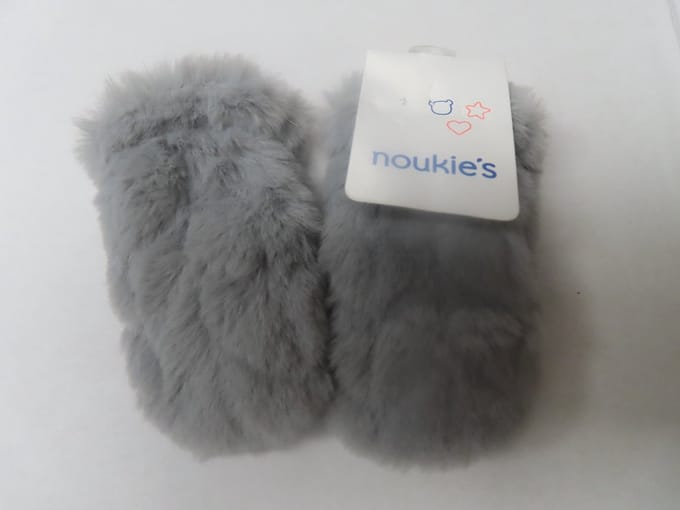 Noukie's - Wantjes - Groloudoux moufles - Grijst - T0 ( 1/ 6 maand)
