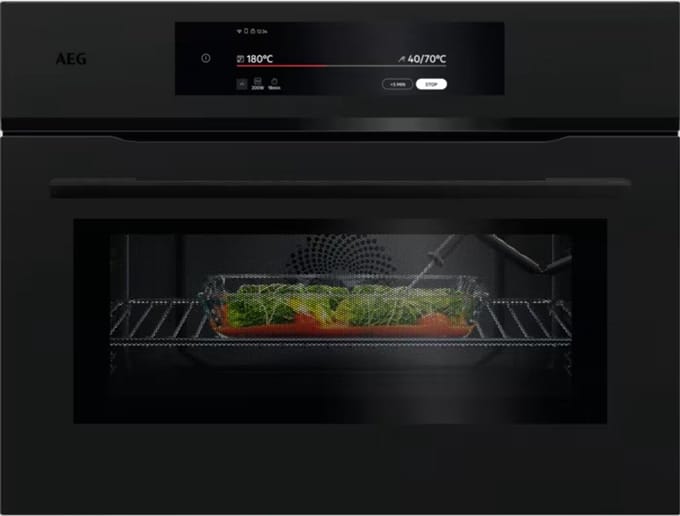 AEG NKK9N821T - 9000 Serie - inbouw combi-oven (45 cm)