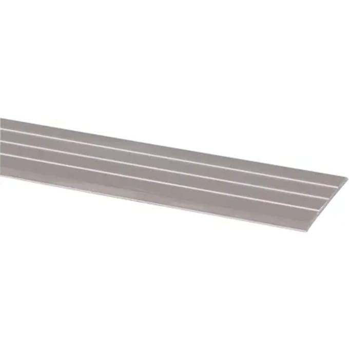 Aluminium Overgangsprofiel - Rvs-look - Zelfklevend - 35x2mm - 0,95m