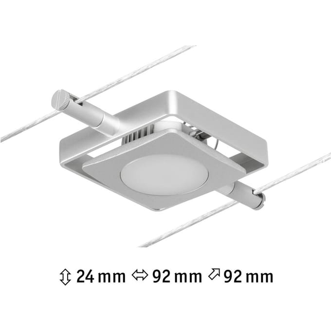 Paulmann 12V-kabelsysteem lamp 4.5 W LED Chroom (mat), Chroom