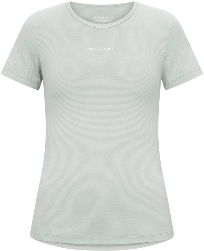 RÖHNISCH - Jacquard Short Sleeve Top - Training t-shirt lange mouw dames - Grijs
