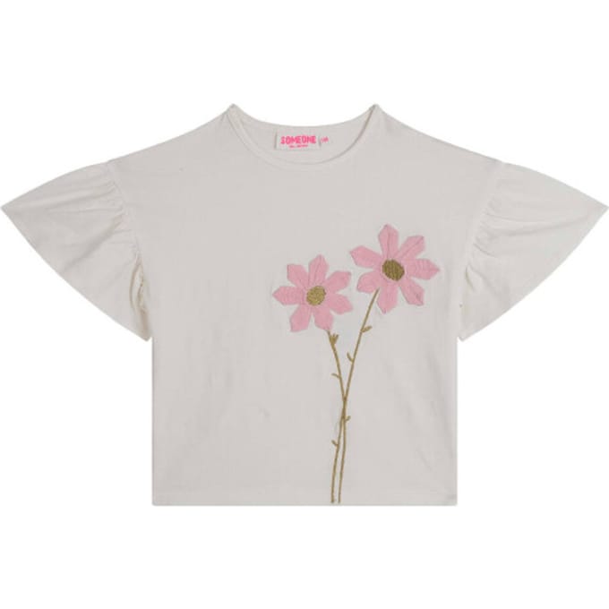 Someone ZORA-SG-02-A Meisjes T-shirt - ECRU