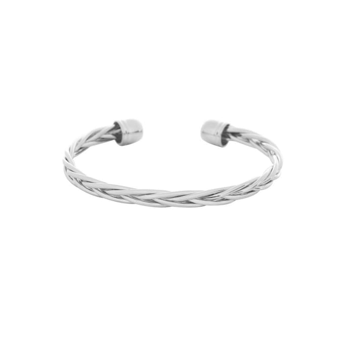 Armband - Cool Braid - Gold plated - Zilverkleurig - Damesdingetjes