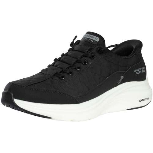 Skechers CONTOUR FOAM - COZY FIT Heren Instappers - Zwart / Wit