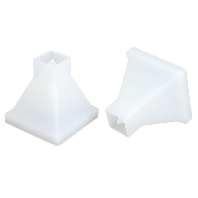 2 stuks Piramide Vormen DIY Kristal Epoxy Vorm Grote Piramide Siliconen Handgemaakte Epoxy Hars Vorm Thuis white