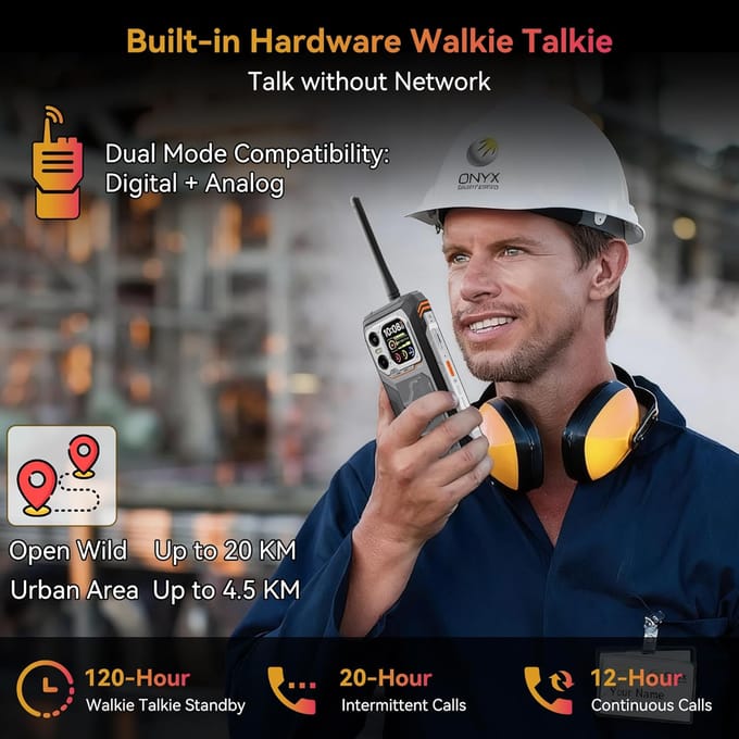Blackview XPLORE 1 Walkie Talkie 5G Mobiele Telefoon 36GB+256GB 20000mAh 6,78  Display 64MP Android 15 Smartphone