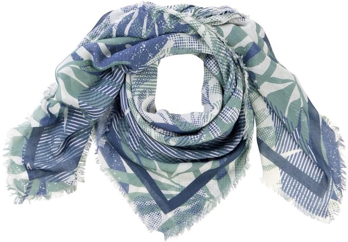 camel active Sjaal met all-over print - Maat - Oceanblauwwomenswear-OS