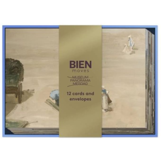 Bien moves wenskaarten set, panorama mesdag collection - panorama of scheveningen