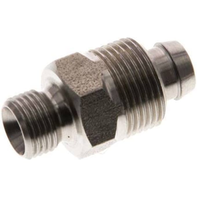 10x8 & G1/8'' RVS 1.4571 Rechte Opsteekkoppeling Buitendraad
