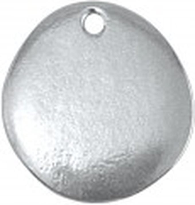 Tinnen Hangers, Riviersteen, 18 mm, ImpressArt