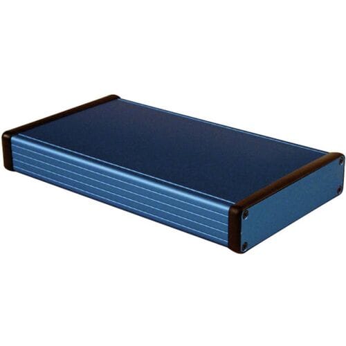 Hammond Electronics 1455P2201BU Universele behuizing 220 x 125 x 30.5 Aluminium Blauw 1 stuk(s)