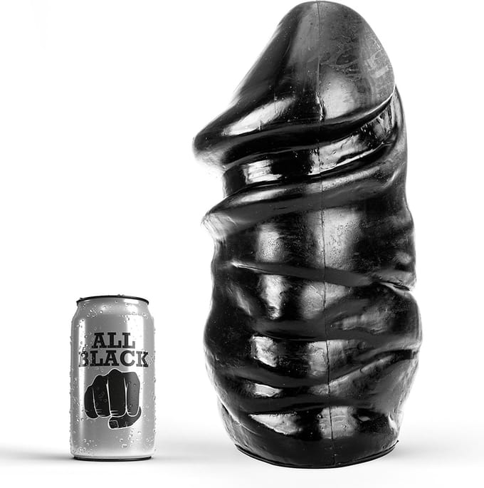 All Black Anaal Dildo 32 cm - zwart