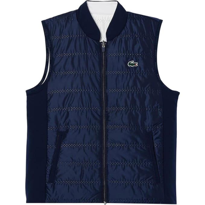Lacoste Dames/Dames Gewatteerd Slim Gilet (Marine)