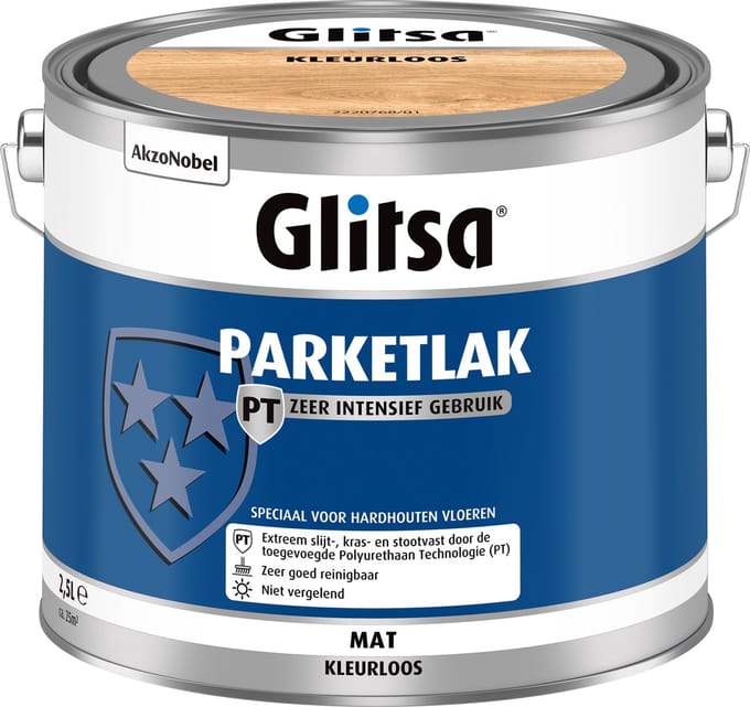 Glitsa Parketlak Pt Mat - Acryl - Kleurloos - 2,5l
