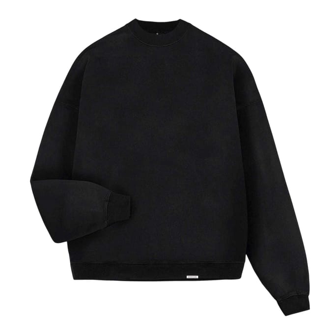 Represent Heren Initial Crew Neck Sweatshirt (Zwart)