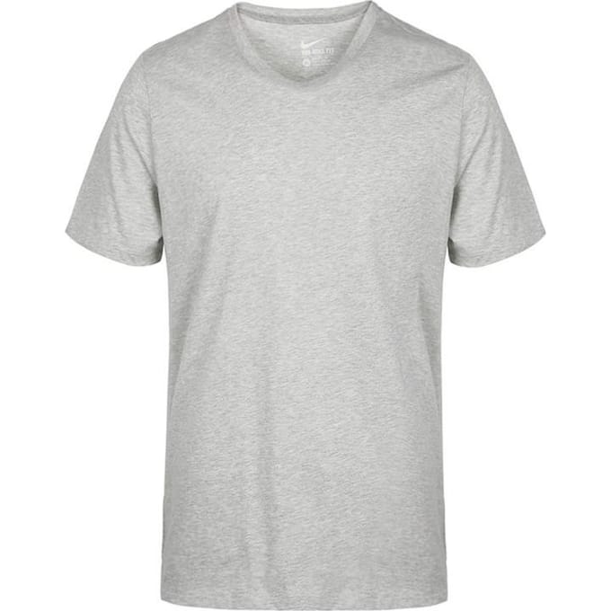 Nike Set-in Sleeve T-shirt Heren Grijs 743036-082 XXL grijze kleur