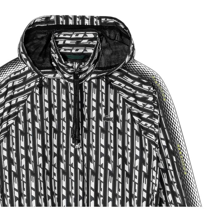 Lacoste Dames/Dames oversized Track Jacket met capuchon (Zwart)