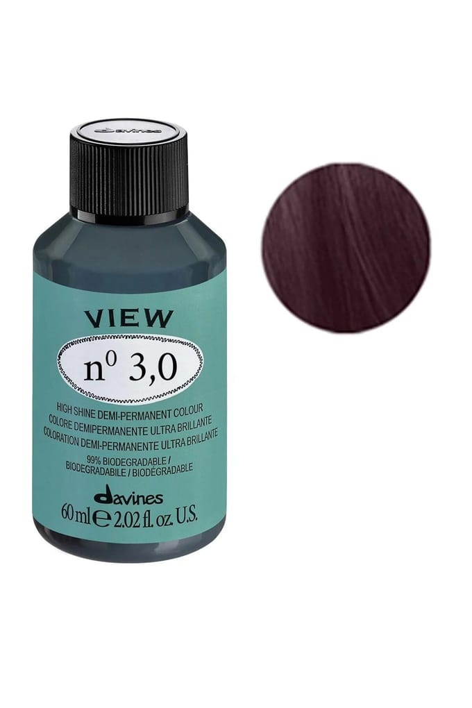 Davines, View, Crème Colorante Toner, 3.0 Brun Foncé, 60 ml