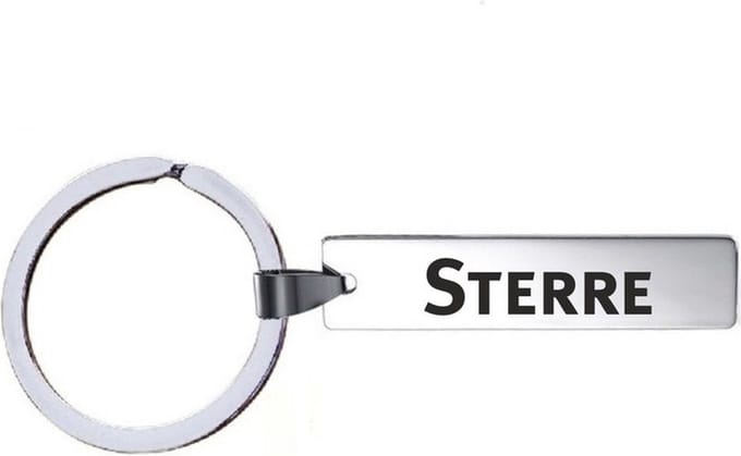 Sleutelhanger Met Naam - Sterre - RVS