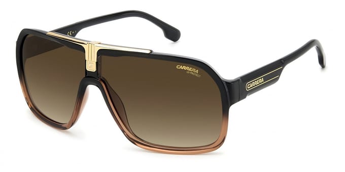 Carrera Aviator Mannen Zwart Bruin Bruin Gradient 1014/s