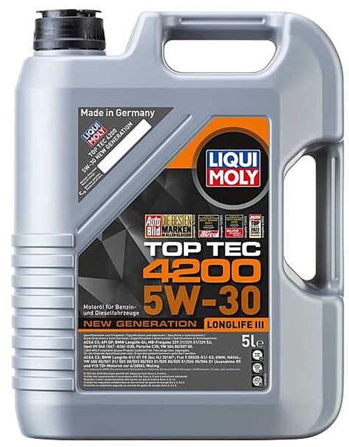 Liqui Moly Top Tec 4200 5w30 New Generation Motorolie 5 liter