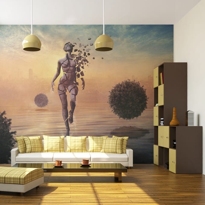 Fotobehang - Walk on water.