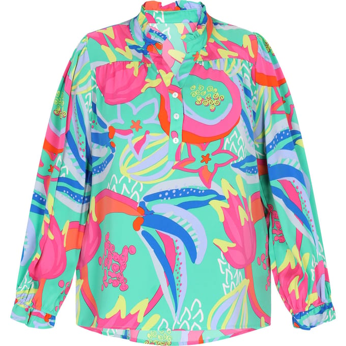 IZIA Grote maat blouse vrouwen Groen