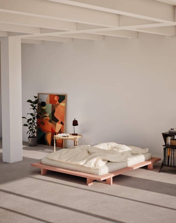 Karup Japan bed - 405 Pink sky lacquered - 180 x 200 cm