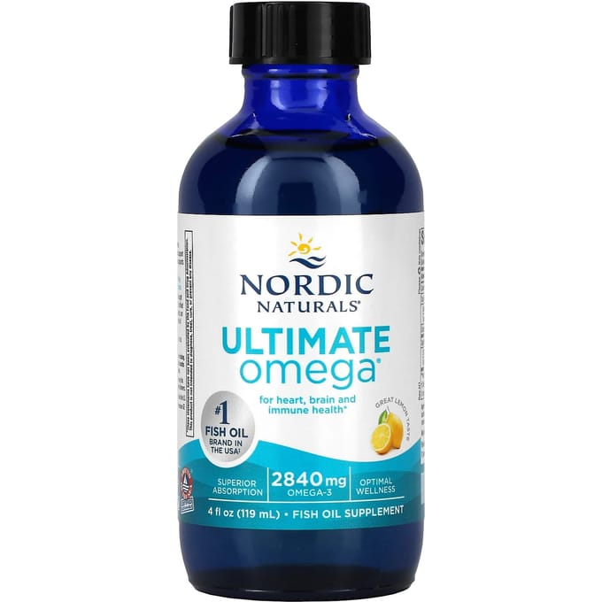 Nordic Naturals, Ultimate Omega, Citroensmaak, 2840 mg, 4 fl oz (119 ml)
