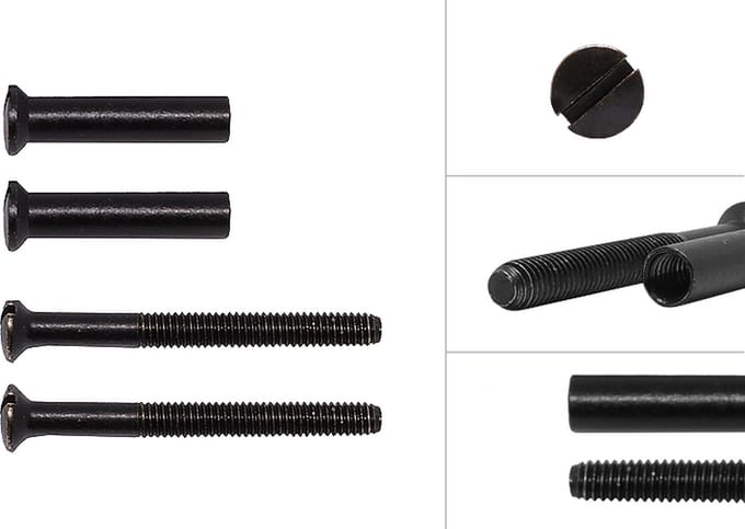 Patentbouten Zwart M4 x 38 mm | Set 2 Stuks