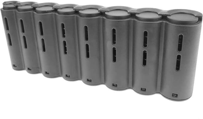 Muntenhouder - Geld Organizer - Geld Sorteren - Hard Plastic - 13x8x4 cm - Blanco Y Gris