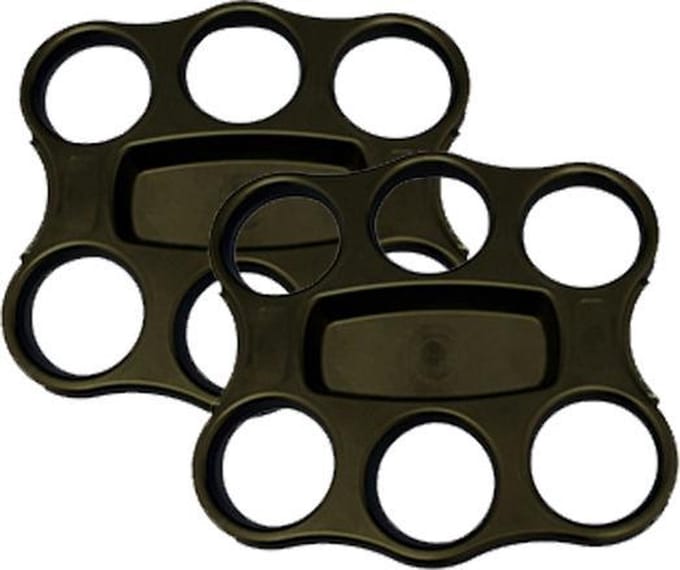 Depa- Draagtray- 2 stuks- Zwart- 6 Bekers per tray