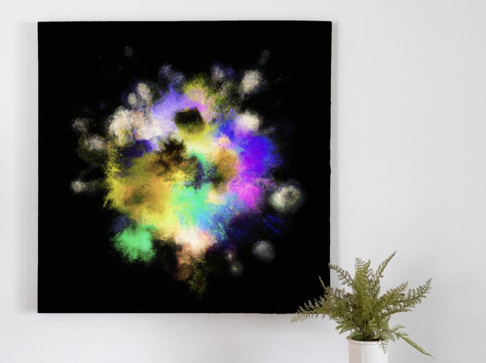 Aurora aries | Aurora Aries | Kunst - 40x40 centimeter op Dibond | Foto op Dibond