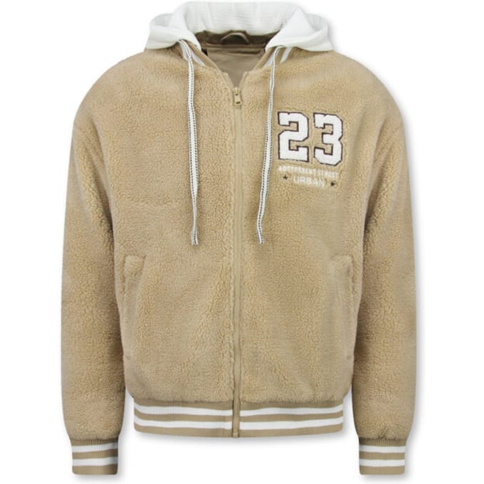 Oversized Baseball Jacket Heren - Teddy Jas - Tussenjas Heren - 535 - Bruin