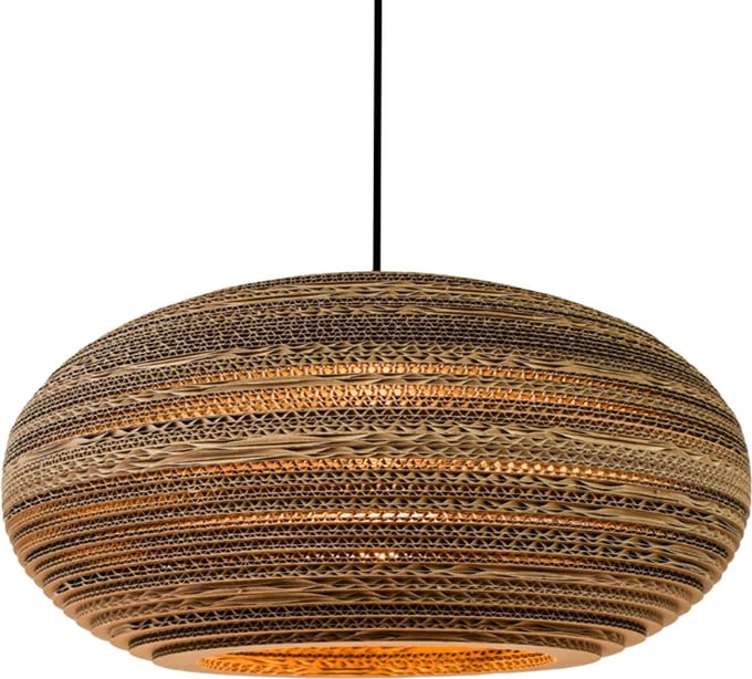 Kartonnen dour lamp - Diameter 50 cm | E27 - Kartent