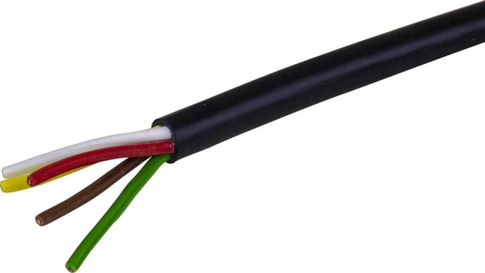 Elektrokabel 5x0,75mm², Rol 100 meter