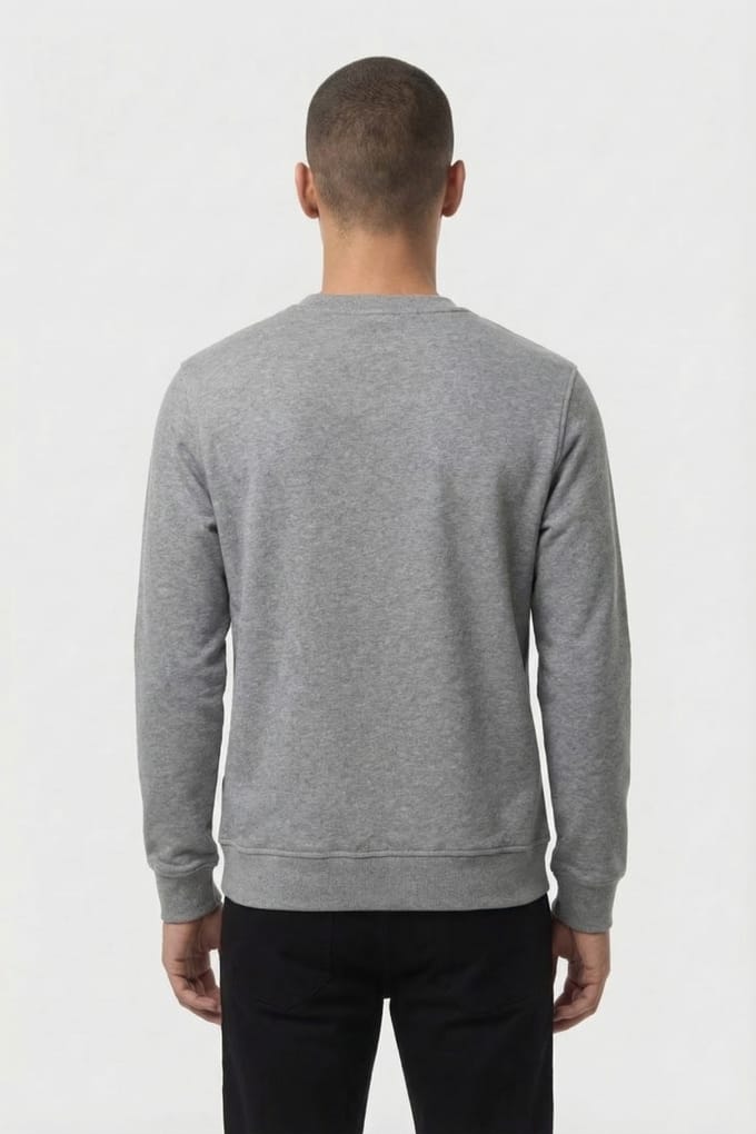 Karl Lagerfeld Darkgrey Melange Sweat Crewneck Größe: XL | Pullover Outlet | Herren | Grau