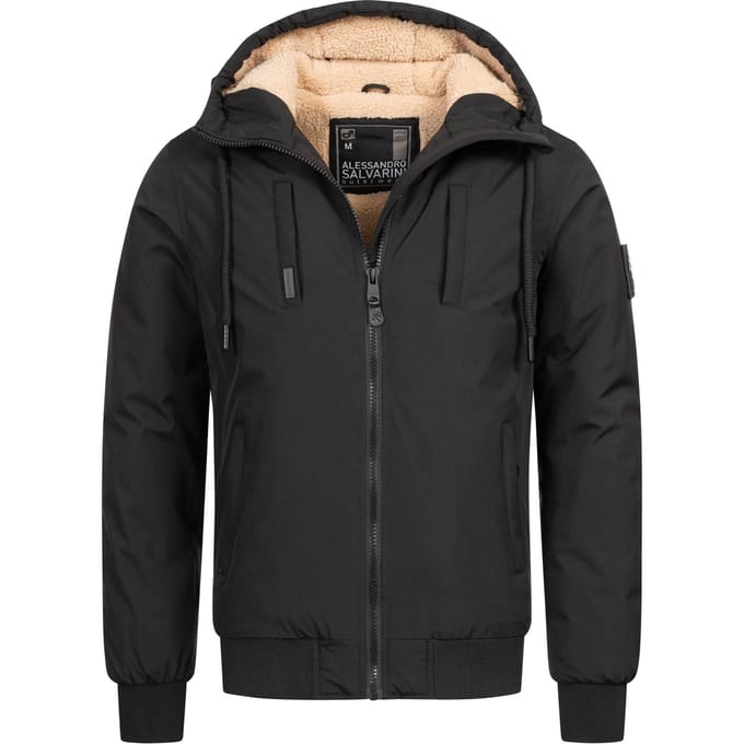 Alessandro Salvarini Heren Winterjas AS-431 – Warm Met Teddyvoering & Capuchon