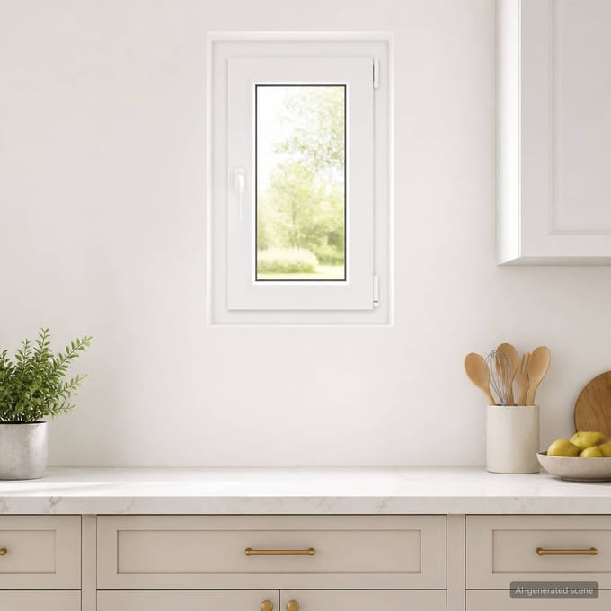 vidaXL - Kleur - binnenkant - kelderraam - Wit - RISOR - 40 - x - 70 - cm