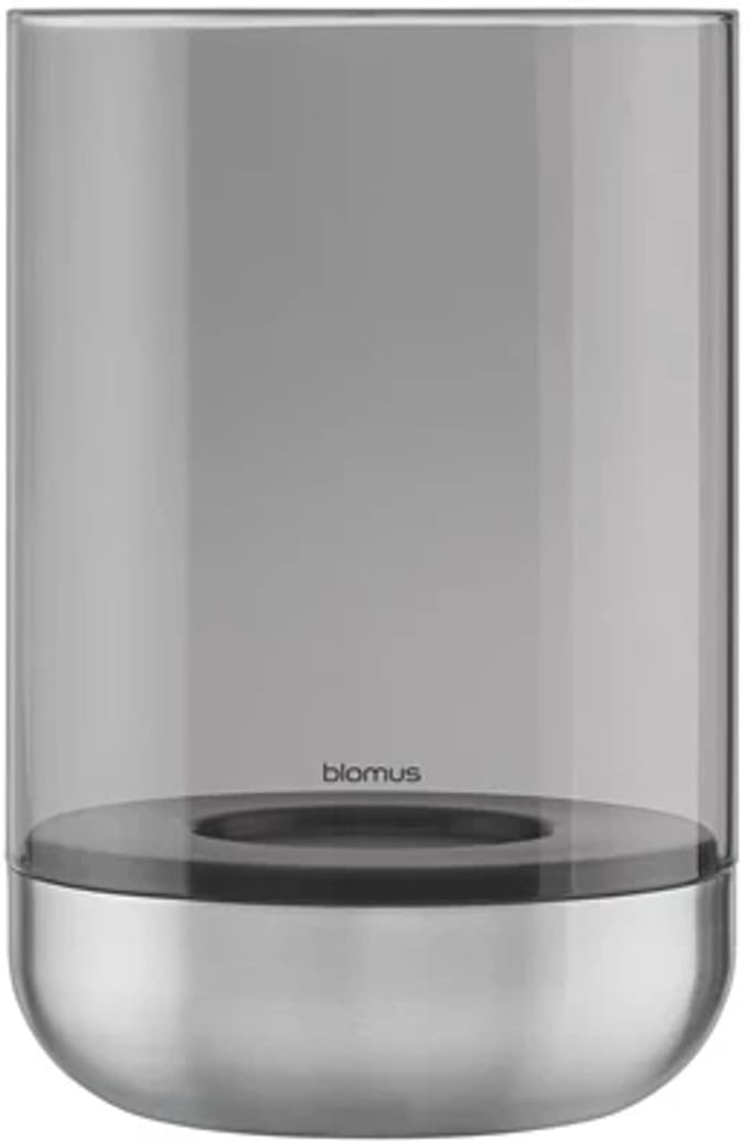 Blomus Calma theelichthouder D15cm H22.5cm inox mat