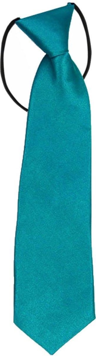 Fako Fashion - Kinderstropdas - Kinder Stropdas - Jongens Stropdas - Das - Effen - Elastiek - Turquoise