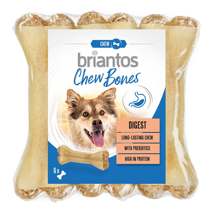 Briantos Chew Bones Digest (met Prebiotica) - 6 x 12 cm (330 g)