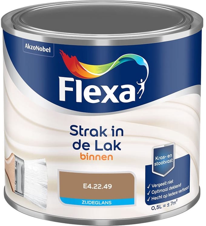 Flexa - Strak In De Lak Binnenlak Zijdeglans - E4.22.49 - Mengverf - 500 Ml