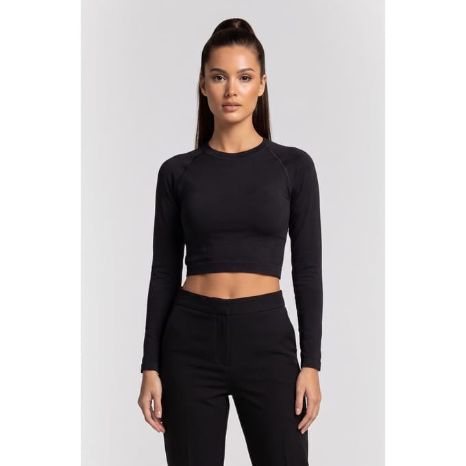 ARKET Roxy Seamless Ls Black Taglia: M | Maglie a manica lunga Outlet | Donna | Nero