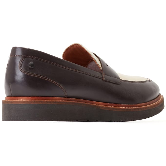Base London Sid Leder Heren Bruin/Beige Loafers