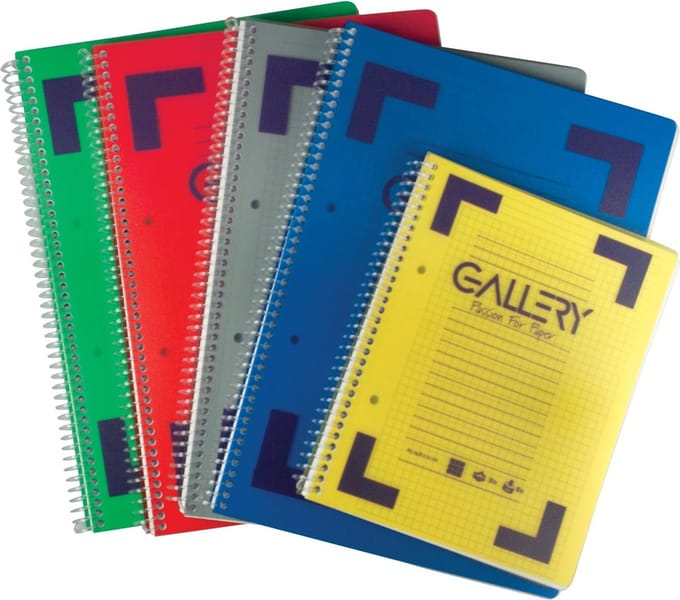 Gallery Traditional spiraalschrift formaat A5 geruit 5 mm  1stuk