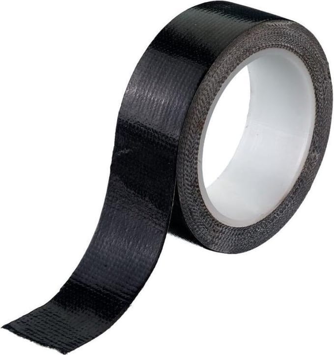Deltafix textielband / ducttape - HQ+ - zwart - 19 mm x 4 meter