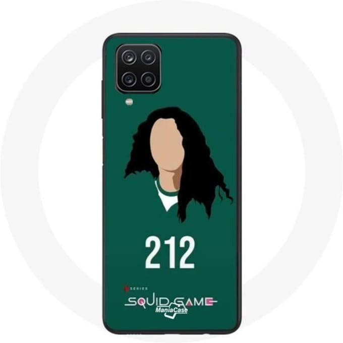 Coque Samsung Galaxy A12 Squid Game Han Mi Nyeo Numéro 212
