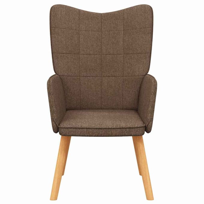vidaXL Relaxstoel stof bruin
